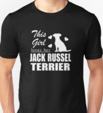 This Girls Loves Her Jack Russel Terrier Unisex T-Shirt