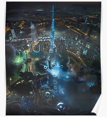Innenstadt von Dubai Poster
