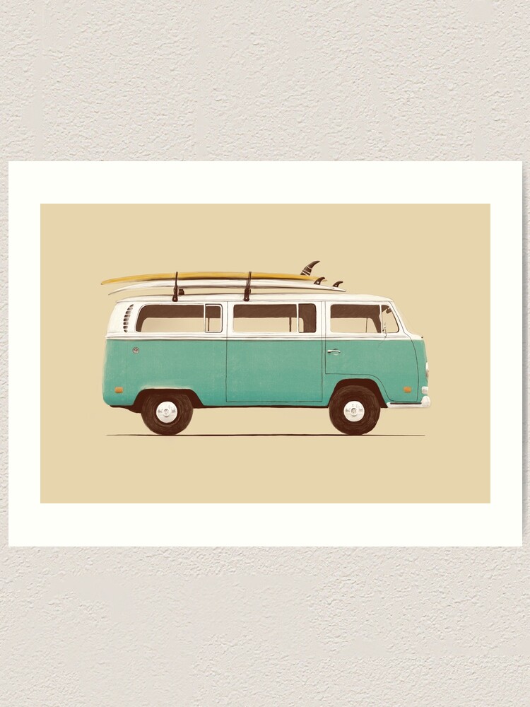 Alternate view of Blue Van Art Print