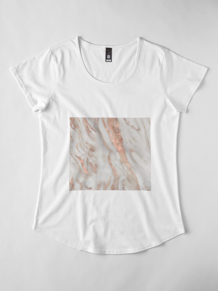 Alternate view of Civezza - rose gold marble Premium Scoop T-Shirt