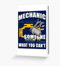 Auto Mechanic Greeting Card