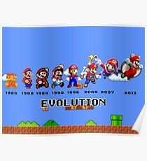 The Evolution of Mario Poster