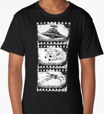 Spaceship Vintage Geek Movie Long T-Shirt