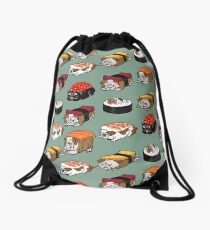 Sushi Englische Bulldogge Rucksackbeutel