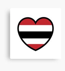 Chicago Blackhawks - Hawk Heart Canvas Print