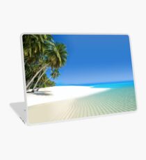 Vinilo para portátil Hermosa playa en las Maldivas