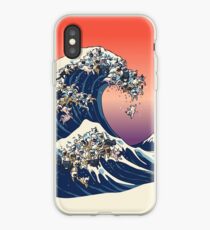 The Great Wave of French Bulldog iPhone Case