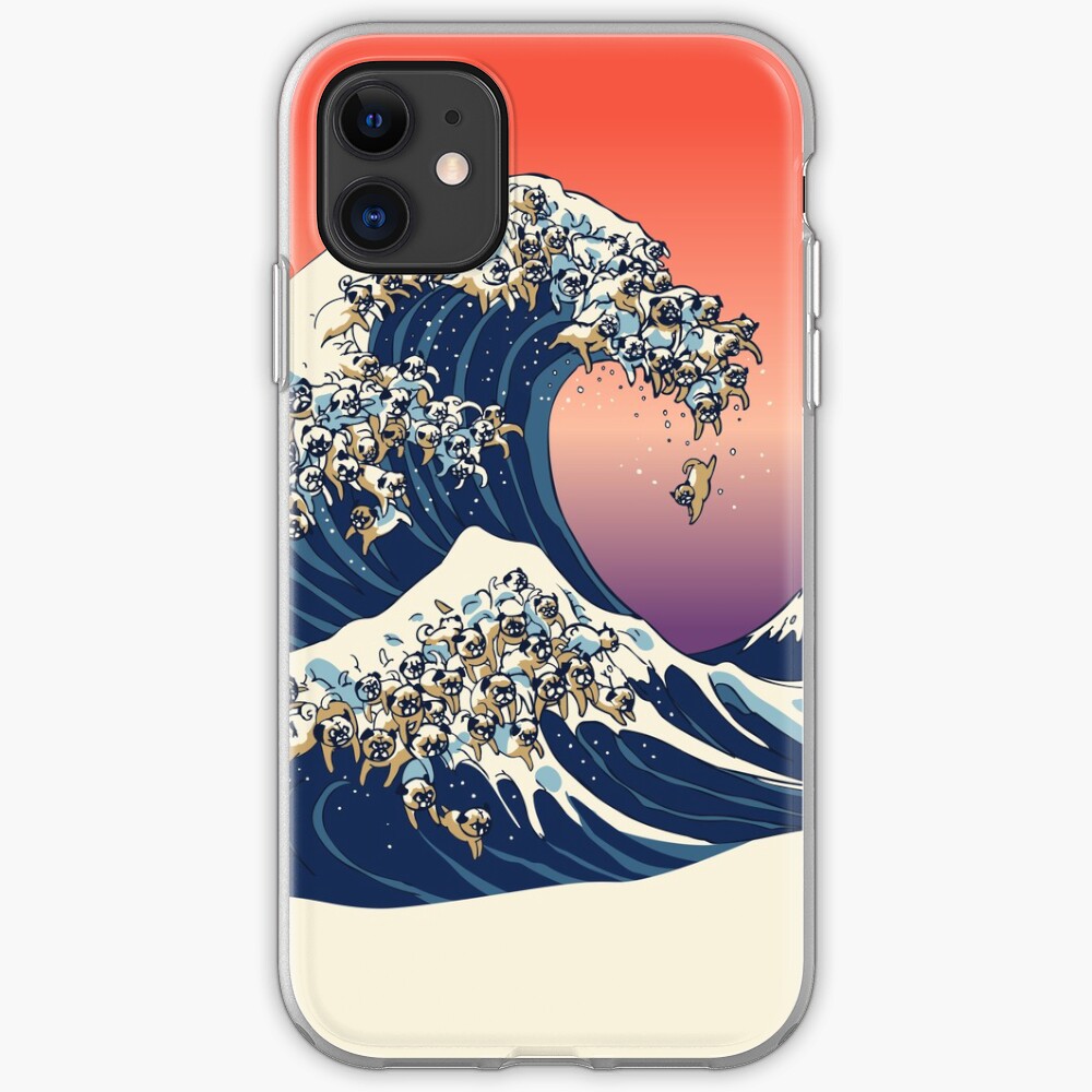 The Great Wave of Pug iPhone Case & Cover