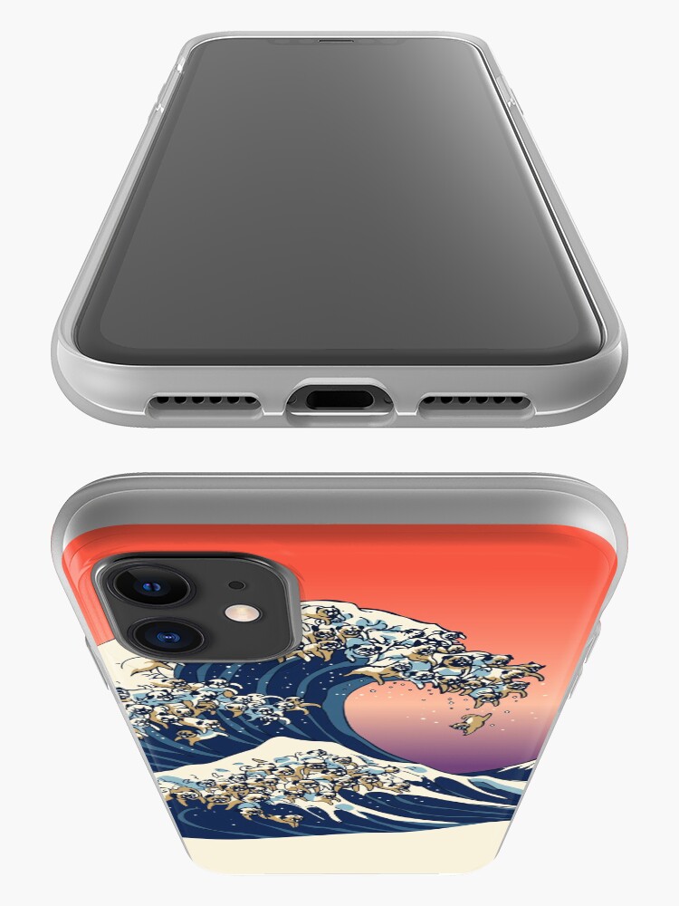 Alternate view of The Great Wave of Pug iPhone Case & Cover
