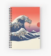 La grande vague de roquet Cahier à spirale