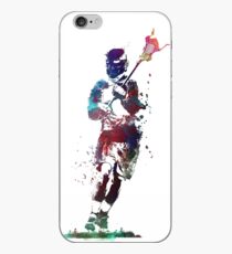 Lacrosse player art 2 #sport #lacrosse iPhone Case