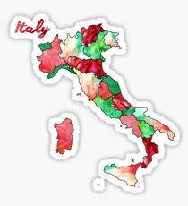 Watercolor Countries - Italy Sticker