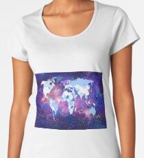 world map Women's Premium T-Shirt