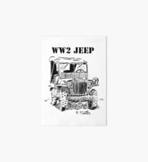 WW2 jeep Art Board