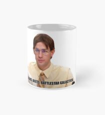 Taza clásica Jim Halpert - Osos, remolachas, battlestar galactica