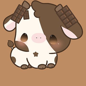 Strawberry Cow kawaii Greeting Card for Sale by MayBK