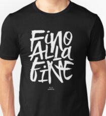 Juventus FC - 'Fino Alla Fine' Club Motto Unisex T-Shirt