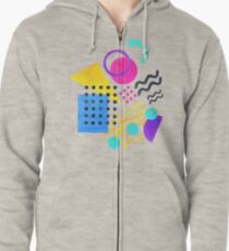 Memphis style Zipped Hoodie