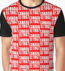 Canada Established 1867 Anniversary 150 Years Graphic T-Shirt