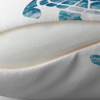 Alternate view of Ocean Sea Turtle Throw Pillow