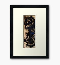Hokusai - Dragon in Smoke Framed Print
