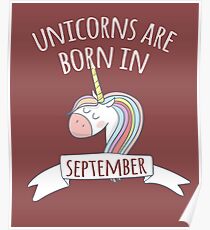 Póster Los unicornios nacen en septiembre