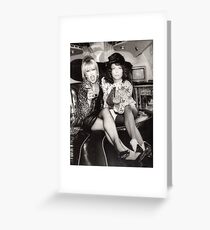 Patsy and Eddie Sweetie Darling Greeting Card