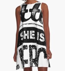 though she be but little she is fierce A-Line Dress