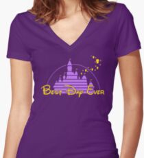 Best Day Ever Women's Fitted V-Neck T-Shirt