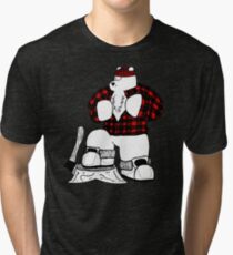 Holzfäller-Bär Vintage T-Shirt