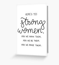 strong women Greeting Card