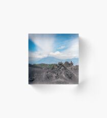 Panoramic View from the base of Volcano Pacaya, Guatemala Acrylic Block