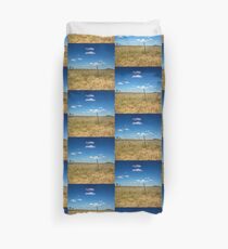 Golden Grass and Blue Skies Duvet Cover
