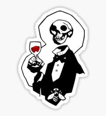 Skeleton Head Sticker