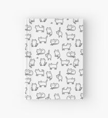 Funny white cats. Hardcover Journal