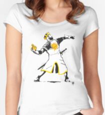 Banksy Python 1-2-5 Women's Fitted Scoop T-Shirt