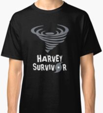 Hurricane Harvey Survivor with Weather Symbols Classic T-Shirt