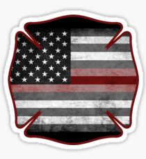 Thin Red Line Sticker Sticker