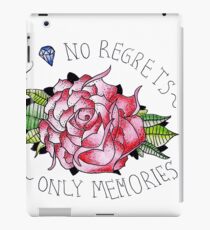 No regrets, only memories. iPad Case/Skin