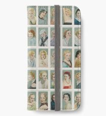 Female film stars from the 1930s. Set of 50 iPhone Wallet/Case/Skin