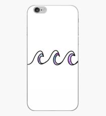 Simple beach waves wavy design iPhone Case