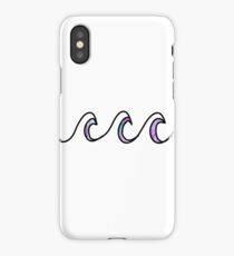 Simple beach waves wavy design iPhone Case/Skin