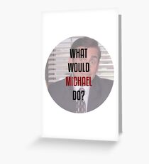 Tarjeta de felicitación ¿Qué haría Michael?