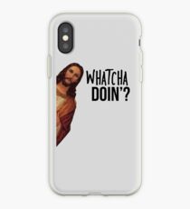 Jesus is Watching Meme iPhone Case
