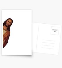 Jesus is Watching Meme Postcards
