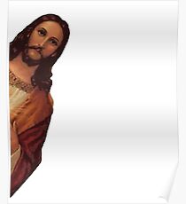 Jesus beobachtet Meme Poster