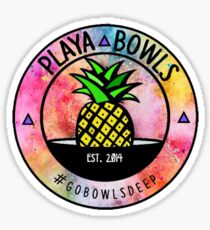 Paint splatter playa bowl Sticker