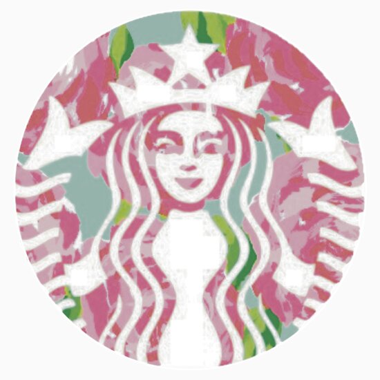 Pink Starbucks Logo: Stickers | Redbubble