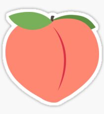 Peach Butt Stickers Redbubble