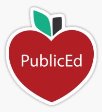 I Love Public Ed Sticker